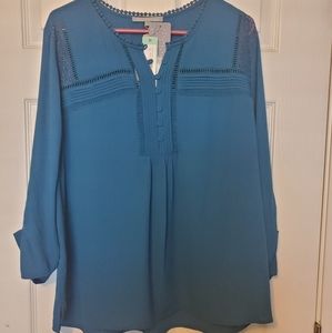 Daniel Rainn Teal Blouse